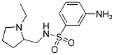 3-AMINO-N-[(1-ETHYLPYRROLIDIN-2-YL)METHYL]BENZENESULFONAMIDE 结构式