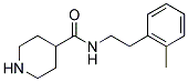 N-[2-(2-METHYLPHENYL)ETHYL]PIPERIDINE-4-CARBOXAMIDE 结构式