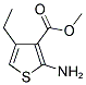 METHYL 2-AMINO-4-ETHYL-3-THIOPHENECARBOXYLATE 结构式