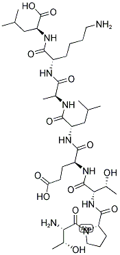 H2N-TPTELAKL-OH 结构式