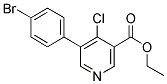 5-(4-BROMOPHENYL)-4-CHLORONICOTINIC ACID ETHYL ESTER 结构式