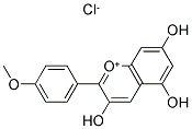 3,5,7-TRIHYDROXY-4'-METHOXYFLAVYLIUM 结构式