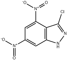 3-CHLORO-4,6-DINITRO (1H)INDAZOLE 结构式