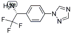 (1R)-2,2,2-TRIFLUORO-1-(4-(1,2,4-TRIAZOLYL)PHENYL)ETHYLAMINE 结构式