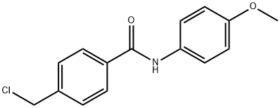4-(氯甲基)-N-(4-甲氧基苯基)苯甲酰胺 结构式