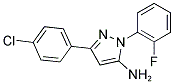 3-(4-CHLOROPHENYL)-1-(2-FLUOROPHENYL)-1H-PYRAZOL-5-AMINE 结构式