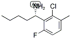 (1S)-1-(2-CHLORO-6-FLUORO-3-METHYLPHENYL)PENTYLAMINE 结构式