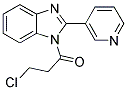 1-(3-CHLOROPROPANOYL)-2-PYRIDIN-3-YL-1H-BENZIMIDAZOLE 结构式
