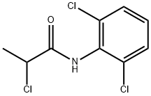 2-氯-N-(2,6-二氯苯基)丙酰胺 结构式