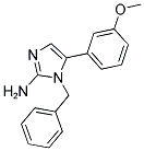 1-Benzyl-5-(3-methoxy-phenyl)-1H-imidazol-2-ylamine 结构式