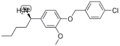 (1R)-1-(4-[(4-CHLOROPHENYL)METHOXY]-3-METHOXYPHENYL)PENTYLAMINE 结构式
