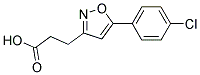 5-(4-CHLOROPHENYL)ISOXAZOLE-3-PROPIONIC ACID 结构式