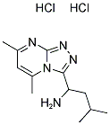 1-(5,7-DIMETHYL[1,2,4]TRIAZOLO[4,3-A]PYRIMIDIN-3-YL)-3-METHYLBUTAN-1-AMINE DIHYDROCHLORIDE 结构式