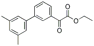 ETHYL 3-(3,5-DIMETHYLPHENYL)BENZOYLFORMATE 结构式