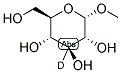 METHYL ALPHA-D-[3-2H]GLUCOPYRANOSIDE 结构式