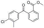 METHYL 2-(4-CHLORO-3-METHYLBENZOYL)BENZOATE 结构式
