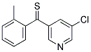 3-CHLORO-5-(2-METHYLTHIOBENZOYL)PYRIDINE 结构式