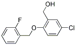 (5-CHLORO-2-[(2-FLUOROBENZYL)OXY]PHENYL)METHANOL 结构式