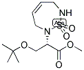 1,2,7-THIADIAZEPINE-2(3H)-ACETIC ACID,ALPHA-[(1,1-DIMETHYLETHOXY)METHYL]-6,7-DIHYDRO-, METHYL ESTER, 1,1-DIOXIDE, (ALPHAS) 结构式