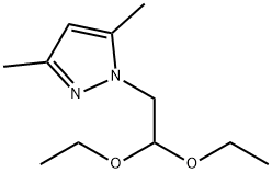 1-(2,2-二乙氧基乙基)-3,5-二甲基-1H-吡唑 结构式