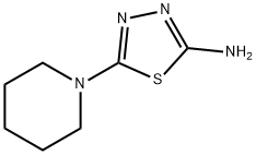 5-哌啶-1-基-1,3,4-噻二唑-2-胺 结构式