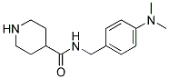 N-[4-(DIMETHYLAMINO)BENZYL]PIPERIDINE-4-CARBOXAMIDE 结构式