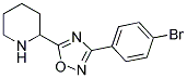 3-(4-Bromophenyl)-5-piperidin-2-yloxodiazole 结构式