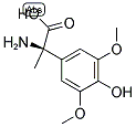 (2R)-2-AMINO-2-(4-HYDROXY-3,5-DIMETHOXYPHENYL)PROPANOIC ACID 结构式