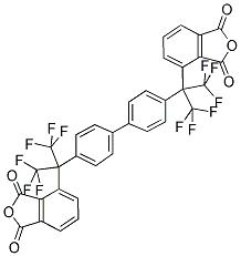 4,4'-BIS[(HEXAFLUOROISOPROPYLIDENE)PHTHALIC ANHYDRIDE]DIPHENYL 结构式