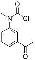 N-(3-ACETYL-PHENYL)-N-METHYL-CARBAMOYLCHLORIDE 结构式