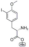 METHYL (2S)-2-AMINO-3-(3-IODO-4-METHOXYPHENYL)PROPANOATE 结构式