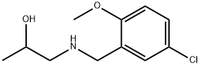1-((5-Chloro-2-methoxybenzyl)amino)propan-2-ol 结构式