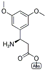Methyl (3R)-3-amino-3-(3,5-dimethoxyphenyl)propanoate 结构式