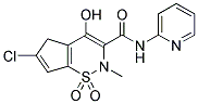 6-CHLORO-4-HYDROXY-2-METHYL-1,1-DIOXO-2,5-DIHYDRO-1H-1L6-CYCLOPENTA[E][1,2]THIAZINE-3-CARBOXYLIC ACID PYRIDIN-2-YLAMIDE 结构式