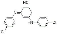 (3-((4-CHLOROPHENYL)IMINO)CYCLOHEX-1-ENYL)(4-CHLOROPHENYL)AMINE, HYDROCHLORIDE 结构式