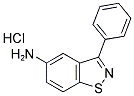 3-PHENYLBENZ[D]ISOTHIAZOL-5-YLAMINE HYDROCHLORIDE 结构式