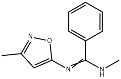 N-甲基-N′-(3-甲基-5-异噁唑基)苯甲酰胺 结构式