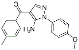 (5-AMINO-1-(4-METHOXYPHENYL)-1H-PYRAZOL-4-YL)(P-TOLYL)METHANONE 结构式
