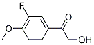 1-(3-FLUORO-4-METHOXYPHENYL)-2-HYDROXYETHANONE 结构式