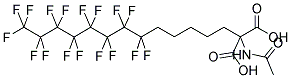 2-ACETAMIDO-2-[5-(PERFLUOROOCTYL)PENTYL]MALONIC ACID 结构式