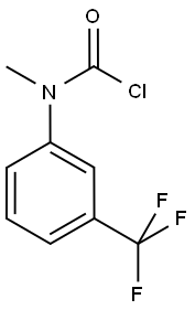 N-(3-TRIFLUOROMETHYL-PHENYL)-N-METHYL-CARBAMOYLCHLORIDE 结构式