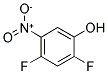 2,4-DIFLUORO-5-NITROBENZENOL 结构式