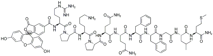 SUBSTANCE P,FAM LABELED 结构式