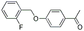 1-(4-[(2-FLUOROBENZYL)OXY]PHENYL)ETHANONE 结构式