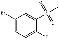 4-溴-1-氟-2-(甲基磺酰基)苯 结构式