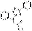 (2-PHENYL-4H-[1,2,4]TRIAZOLO[1,5-A]BENZIMIDAZOL-4-YL)ACETIC ACID 结构式