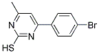 4-(4-BROMOPHENYL)-6-METHYLPYRIMIDINE-2-THIOL 结构式