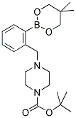 TERT-BUTYL 4-[2-(5,5-DIMETHYL-1,3,2-DIOXABORINAN-2-YL)BENZYL]PIPERAZINE-1-CARBOXYLATE 结构式