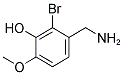 2-Bromo-3-hydroxy-4-methoxybenzylamine 结构式