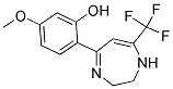 2-(2,3-DIHYDRO-7-TRIFLUOROMETHYL-1H-1,4-DIAZEPINE-5-YL)-5-METHOXYPHENOL 结构式